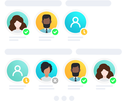 Assignez les agents de support à différents départements et laissez vos clients choisir le bon avant de commencer le chat Structuration de l'équipe d'assistance à l'aide de départements