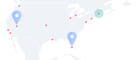 Répartition géographique des visiteurs du site Web