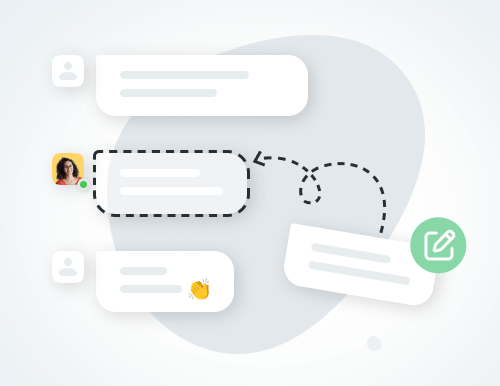 Illustration for live chat agents monitoring feature