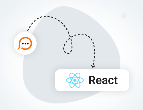 Illustration for live chat module for React.js